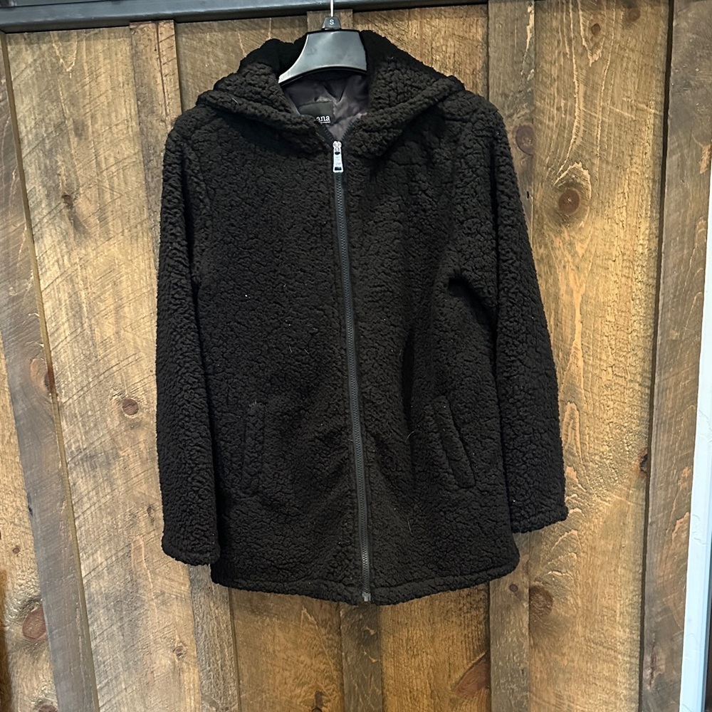a.n.a Black Teddy Jacket for Women